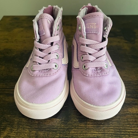 Vans| Infants/Toddler Sk8 Hi Zip Lavender True Purple Hi Top Sneakers Size US 4 - Picture 2 of 6